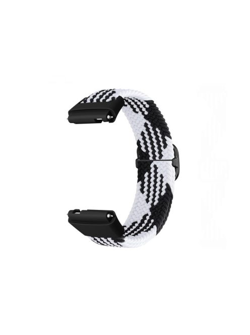 For Xiaomi Redmi Watch 3 Active Smart Watch Band Woven Replacement Strap - Black  /  White