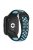 For Xiaomi Redmi Watch 3 Lite / Watch 3 Active Bicolor Watch Bands Silicone Quick Release Replacement Watch Strap - Black+Blue