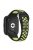 For Xiaomi Redmi Watch 3 Lite / Watch 3 Active Bicolor Watch Bands Silicone Quick Release Replacement Watch Strap - Black+Lime