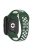 For Xiaomi Redmi Watch 3 Lite / Watch 3 Active Bicolor Watch Bands Silicone Quick Release Replacement Watch Strap - Dark Green+White