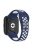 For Xiaomi Redmi Watch 3 Lite / Watch 3 Active Bicolor Watch Bands Silicone Quick Release Replacement Watch Strap - Midnight Blue+White