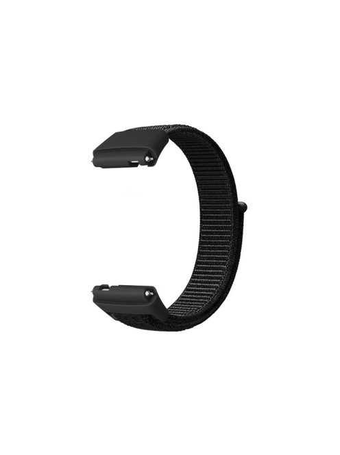 For Xiaomi Redmi Watch 3 Lite / Watch 3 Active Nylon Watch Strap Loop Fastener Replacement Band - Black