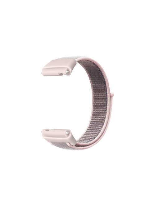 For Xiaomi Redmi Watch 3 Lite / Watch 3 Active Nylon Watch Strap Loop Fastener Replacement Band - Pink