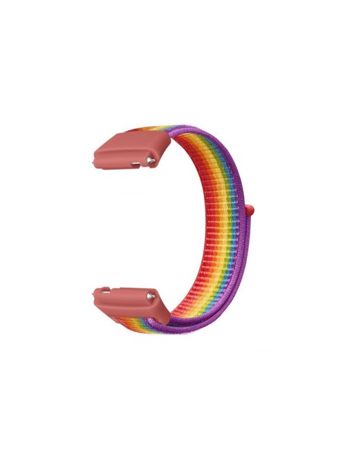 For Xiaomi Redmi Watch 3 Lite / Watch 3 Active Nylon Watch Strap Loop Fastener Replacement Band - Rainbow