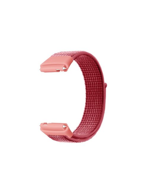 For Xiaomi Redmi Watch 3 Lite / Watch 3 Active Nylon Watch Strap Loop Fastener Replacement Band - Red