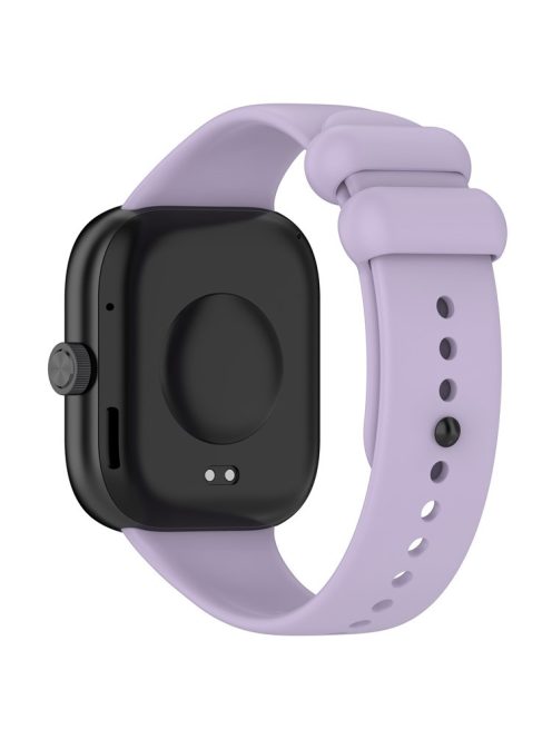 For Xiaomi Redmi Watch 4 / Smart Band 8 Pro Silicone Watch Band with Black Buckle - Purple