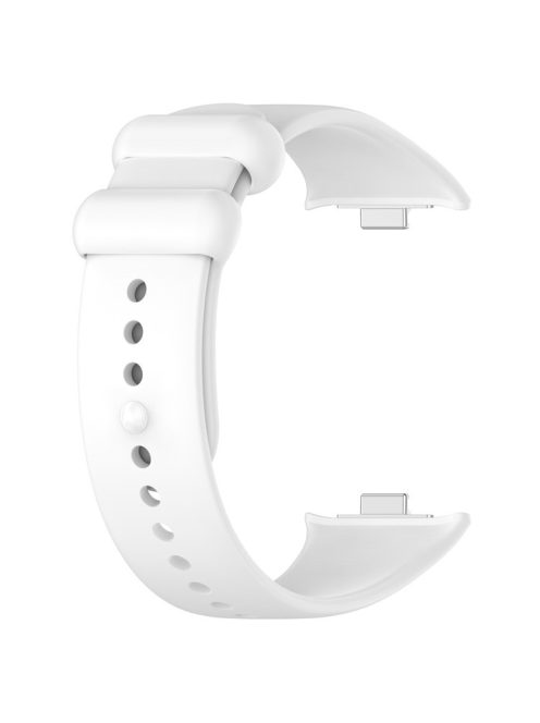 For Xiaomi Redmi Watch 4 / Smart Band 8 Pro Silicone Watch Strap Adjustable Band - White