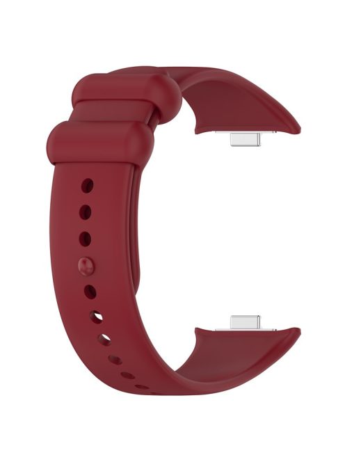 For Xiaomi Redmi Watch 4 / Smart Band 8 Pro Silicone Watch Strap Adjustable Band - Wine Red