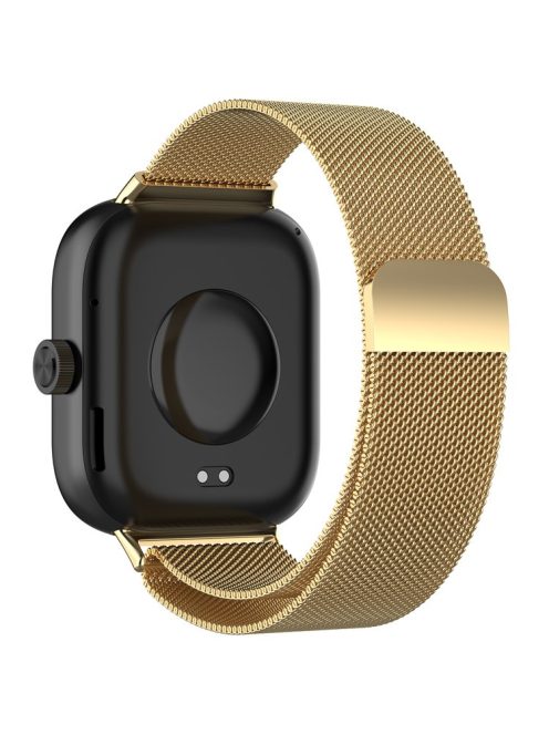 For Xiaomi Redmi Watch 4 / Smart Band 8 Pro Stainless Steel Milanese Wrist Strap - Gold