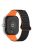 For Xiaomi Redmi Watch 4 / Smart Band 8 Pro Watch Band Dual Color Silicone Magnetic Wrist Strap - Black+Orange