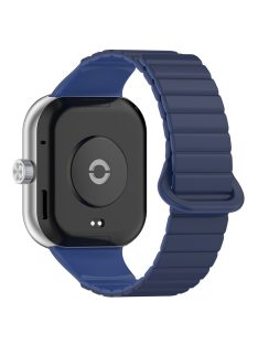   For Xiaomi Redmi Watch 4 / Smart Band 8 Pro Watch Band Dual Color Silicone Magnetic Wrist Strap - Navy Blue+Dark Blue