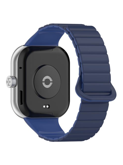 For Xiaomi Redmi Watch 4 / Smart Band 8 Pro Watch Band Dual Color Silicone Magnetic Wrist Strap - Navy Blue+Dark Blue