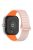 For Xiaomi Redmi Watch 4 / Smart Band 8 Pro Watch Band Dual Color Silicone Magnetic Wrist Strap - Pink+Orange