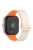 For Xiaomi Redmi Watch 4 / Smart Band 8 Pro Watch Band Dual Color Silicone Magnetic Wrist Strap - Starlight+Orange