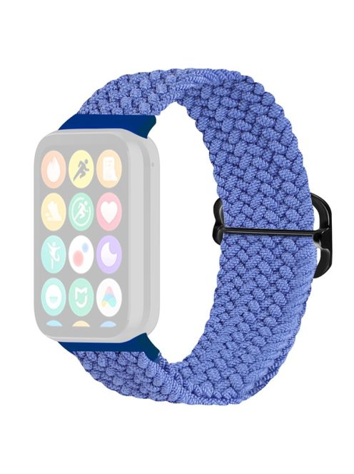 For Xiaomi Redmi Watch 4 Braided Band Adjustable Replacement Nylon Watch Strap - Blue