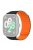 For Xiaomi Redmi Watch 4 Magnetic Silicone Watch Band Strap with Alloy Connector - Black+Orange