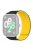 For Xiaomi Redmi Watch 4 Magnetic Silicone Watch Band Strap with Alloy Connector - Black+Yellow