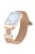 For Xiaomi Redmi Watch 4 Milanese Band Flower Stainless Steel Magnetic Mesh Watch Strap - Rose Gold