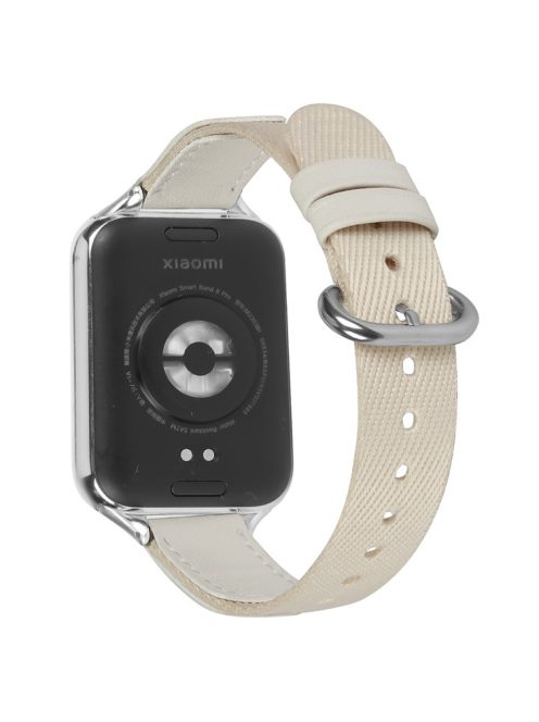 For Xiaomi Redmi Watch 4 Nylon Canvas Watch Strap Multiple Holes Design Watch Band - Apricot