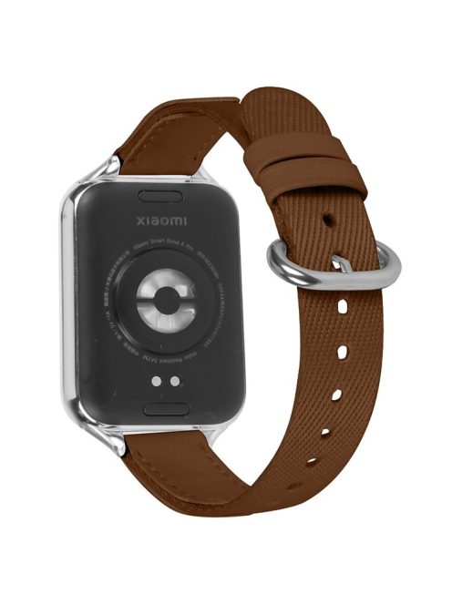 For Xiaomi Redmi Watch 4 Nylon Canvas Watch Strap Multiple Holes Design Watch Band - Brown