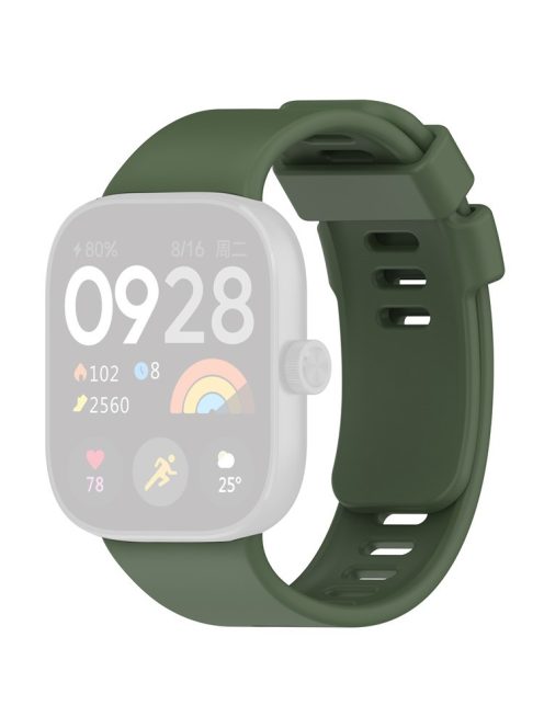 For Xiaomi Redmi Watch 4 Silicone Watch Band Adjustable Wrist Strap - Army Green