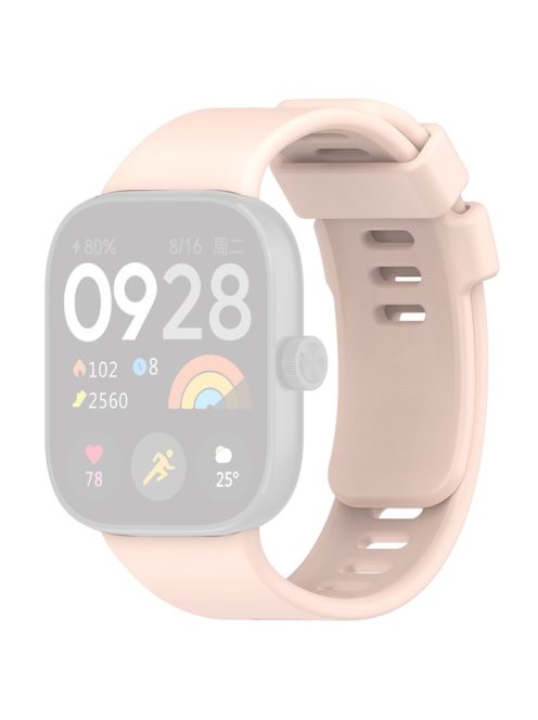 For Xiaomi Redmi Watch 4 Silicone Watch Band Adjustable Wrist Strap - Pink