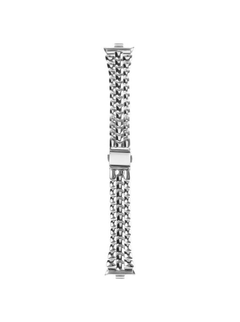 For Xiaomi Redmi Watch 4 Slim Metal Watch Band Strap with Rhinestone - Silver