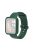 For Xiaomi Redmi Watch Replacement Strap 2-in-1 Watch Band+Watch Case Silicone Watch Band with Buckle - Dark Green / Dark Green