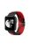 For Xiaomi Redmi Watch Replacement Wrist Strap Braided Nylon Elastic Watchband - Red/Black