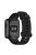 For Xiaomi Redmi Watch Soft Silicone Watch Band Litchi Texture Replacement Wristband Strap Accessories - Black