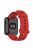 For Xiaomi Redmi Watch Soft Silicone Watch Band Litchi Texture Replacement Wristband Strap Accessories - Red