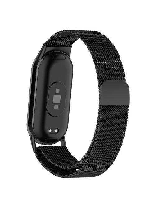 For Xiaomi Smart Band 8 / 8 NFC / 9 NFC / 9 Metal Watch Strap Mesh Style Wrist Band - Black