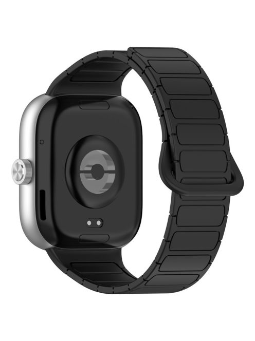 For Xiaomi Smart Band 8 Pro  /  Redmi Watch 4 Magnetic TPU Watch Strap Dual Color Strap - Black