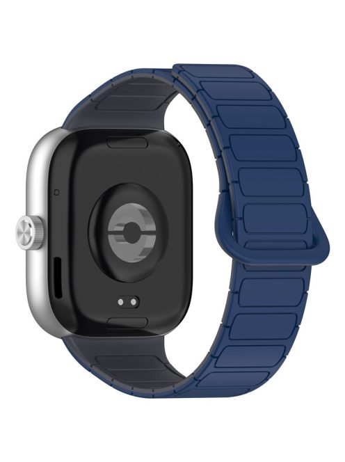 For Xiaomi Smart Band 8 Pro  /  Redmi Watch 4 Magnetic TPU Watch Strap Dual Color Strap - Midnight Blue+Grey