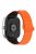 For Xiaomi Smart Band 8 Pro  /  Redmi Watch 4 Magnetic TPU Watch Strap Dual Color Strap - Orange+Black