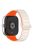 For Xiaomi Smart Band 8 Pro  /  Redmi Watch 4 Magnetic TPU Watch Strap Dual Color Strap - Starlight+Orange