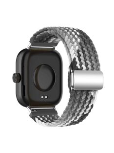   For Xiaomi Smart Band 8 Pro / Redmi Watch 4 Loop Strap Magnetic Buckle Woven Watch Band - Dark Chocolate