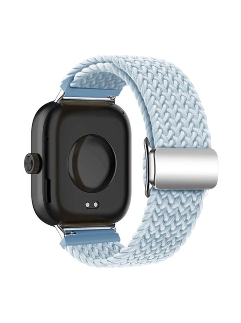 For Xiaomi Smart Band 8 Pro / Redmi Watch 4 Loop Strap Magnetic Buckle Woven Watch Band - Mist Blue