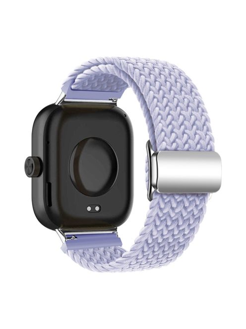 For Xiaomi Smart Band 8 Pro / Redmi Watch 4 Loop Strap Magnetic Buckle Woven Watch Band - Mist Purple