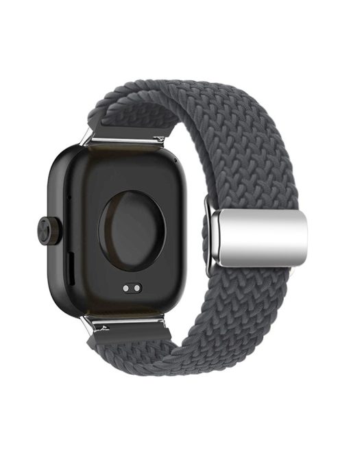 For Xiaomi Smart Band 8 Pro / Redmi Watch 4 Loop Strap Magnetic Buckle Woven Watch Band - Space Grey