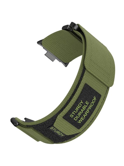 For Xiaomi Smart Band 8 Pro / Redmi Watch 4 Magic Tape Nylon Strap Replacement Watch Band - Army Green