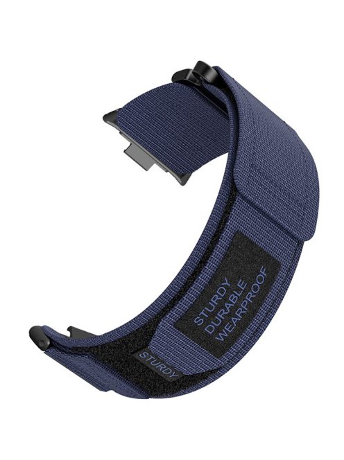 For Xiaomi Smart Band 8 Pro / Redmi Watch 4 Magic Tape Nylon Strap Replacement Watch Band - Midnight Blue