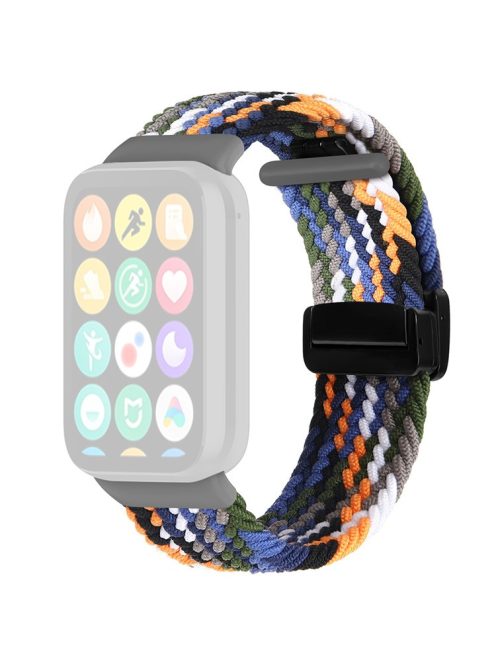 For Xiaomi Smart Band 8 Pro / Redmi Watch 4 Nylon Braided Band Magnetic Buckle Watch Strap - Denim