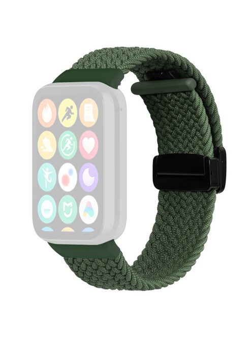 For Xiaomi Smart Band 8 Pro / Redmi Watch 4 Nylon Braided Band Magnetic Buckle Watch Strap - Green