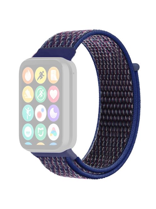 For Xiaomi Smart Band 8 Pro / Redmi Watch 4 Nylon Loop Watch Band Breathable Sport Strap - Dark Blue