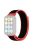 For Xiaomi Smart Band 8 Pro / Redmi Watch 4 Nylon Loop Watch Band Breathable Sport Strap - Red+Black