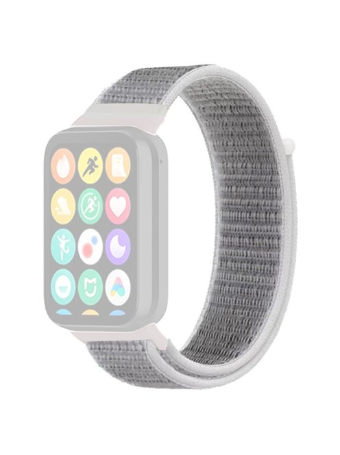 For Xiaomi Smart Band 8 Pro / Redmi Watch 4 Nylon Loop Watch Band Breathable Sport Strap - Seashell White