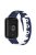 For Xiaomi Smart Band 8 Pro / Redmi Watch 4 Silicone Watch Strap Double Color Replacement Watch Band - Blue+White