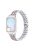 For Xiaomi Smart Band 8 Pro 3 Rows Rhinestone Zinc Alloy Watch Band Women Replacement Strap - Silver+Rose