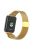 For Xiaomi Smart Band 8 Pro Magnetic Band Stainless Steel Milanese Watch Strap with Connector - Imitation Gold